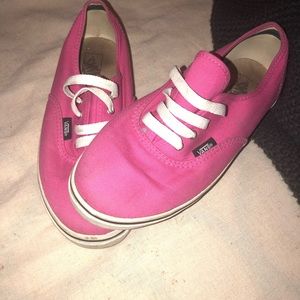 Hot pink Vans